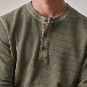 Buck Mason Faded Black Venice Wash Thermal (NWT)